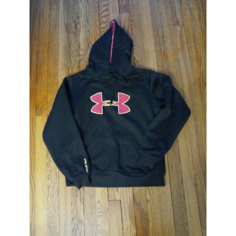 UNDER ARMOUR SWEATSHIRT WOMAN MED Black Pink Green